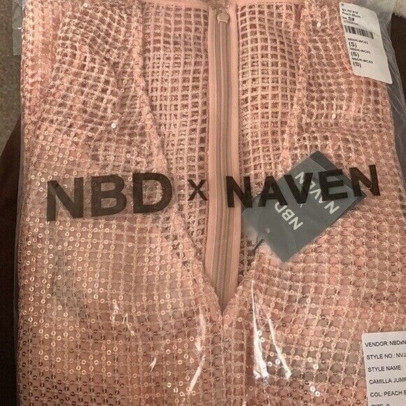 REVOLVE NBD x Naven Camilla Jumpsuit In Peach Blush Size S - Picture 8 of 8